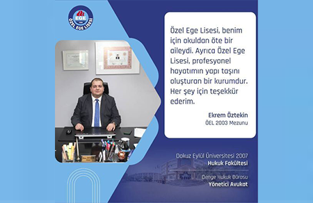 Ekrem Öztekin, 2003 ÖEL Mezunu