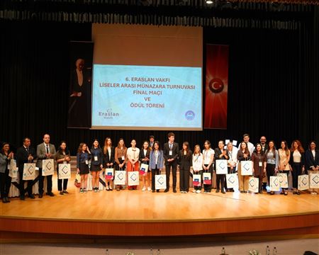 6. Eraslan Vakfı Liseler Arası Münazara Turnuvası Ödül Töreni