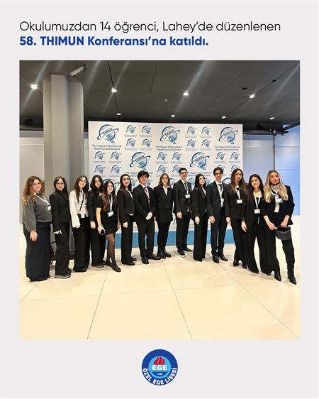 Özel Egeliler THIMUN'da